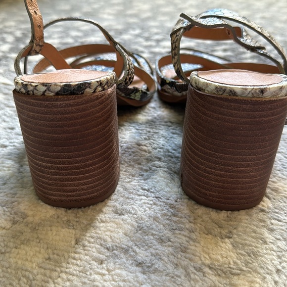 MADEWELL THE EDIE SNAKE EMBOSSED LEATHER SIZE 7 - Picture 3 of 4